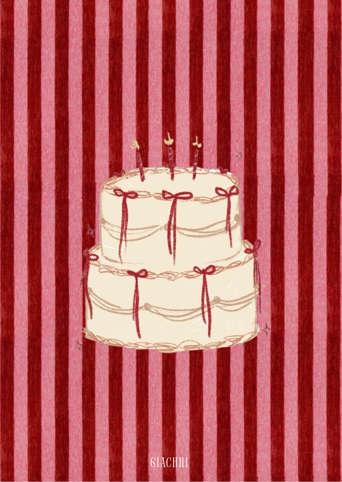 Birthday Card – Striped