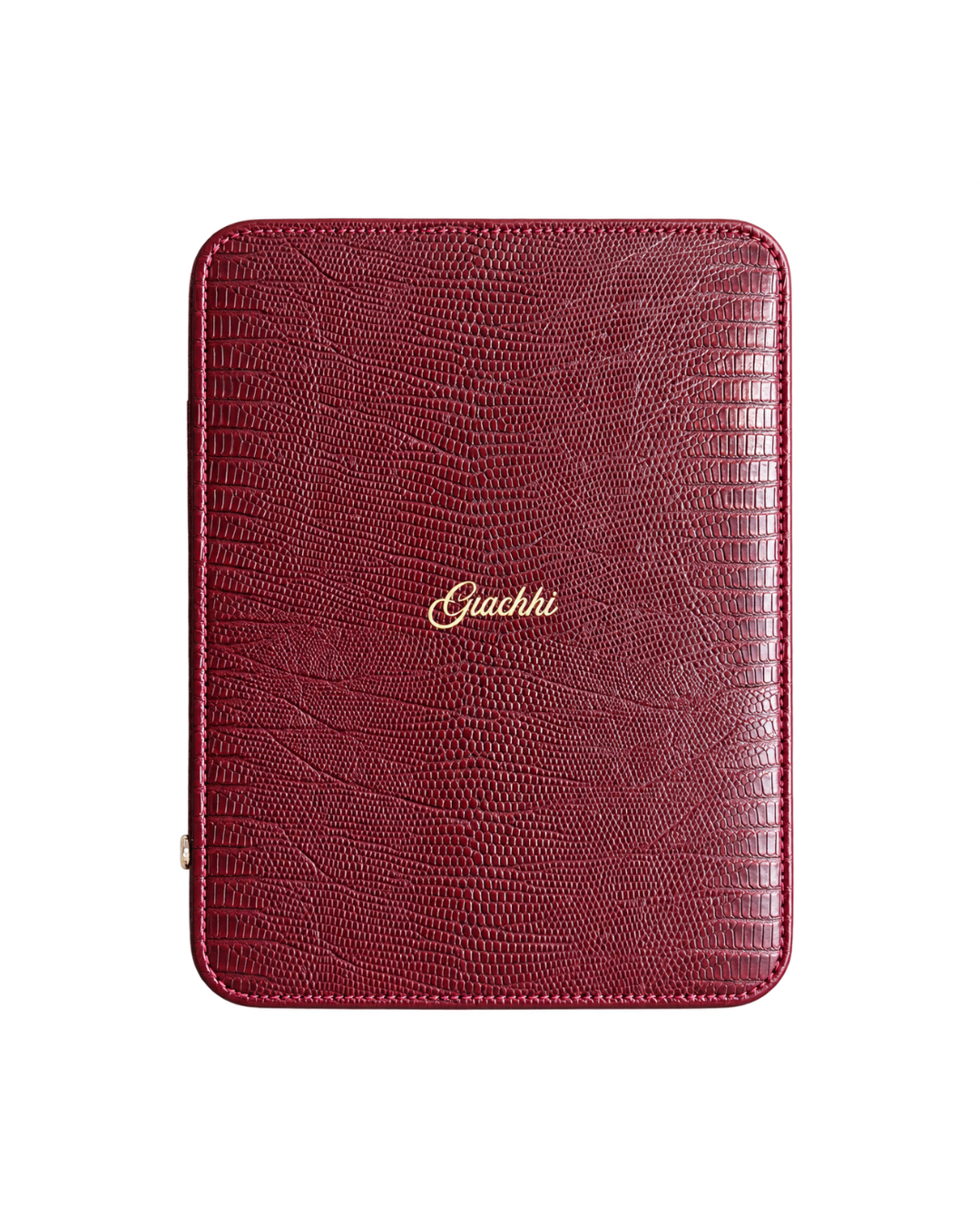 GIACHHI Burgundy Essentials Case, outside view