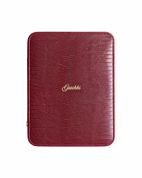GIACHHI Burgundy Essentials Case, outside view